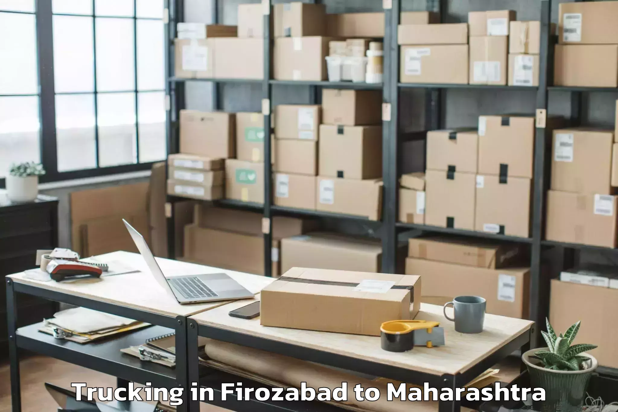 Leading Firozabad to Mahagaon Trucking Provider